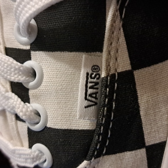 VANS Off the Wall Comfy Cush check sneakers low shoes preppy artsy mens 9 - Picture 14 of 16